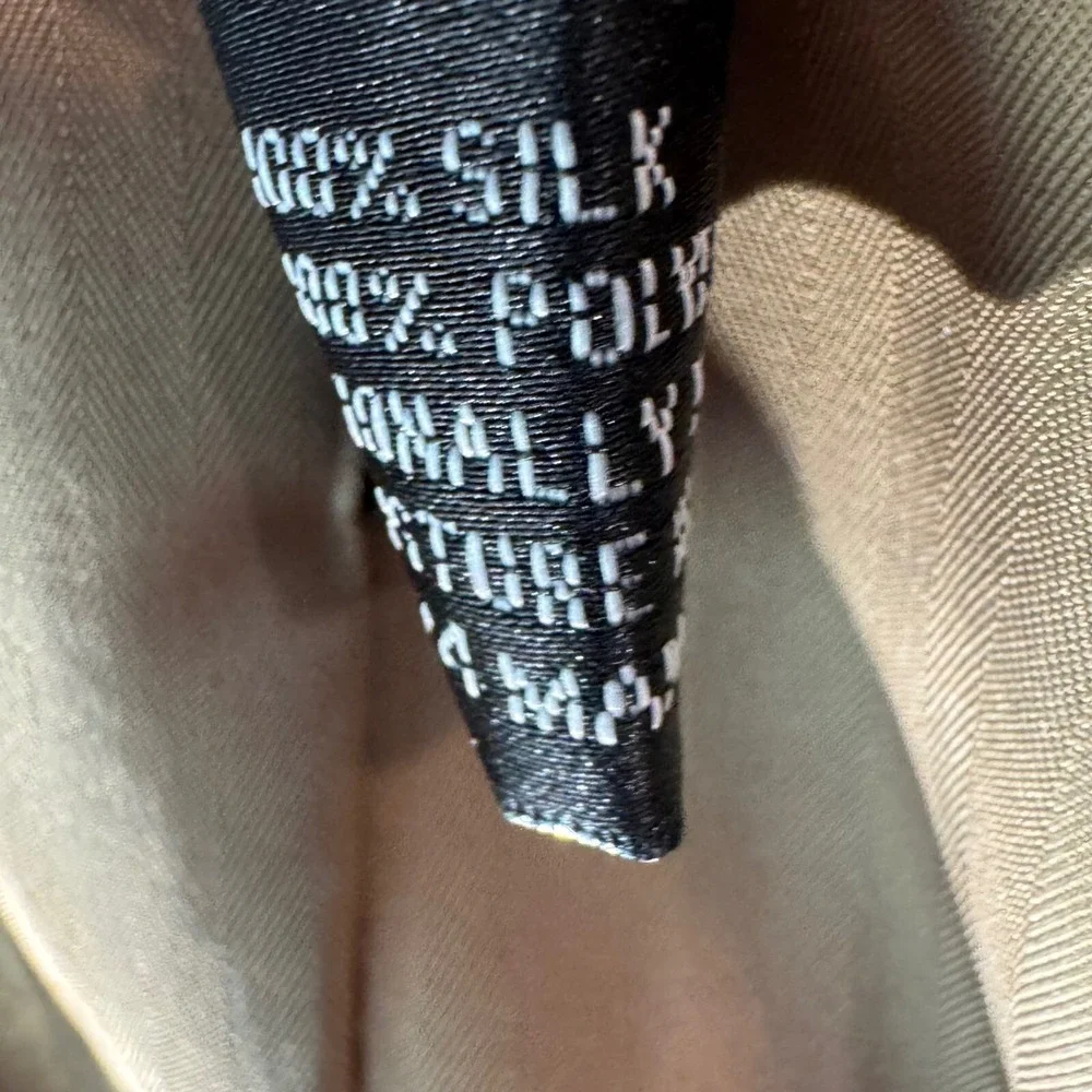 Calvin‎ America Island Silk Blazer Sport Coat Herringbone 44L